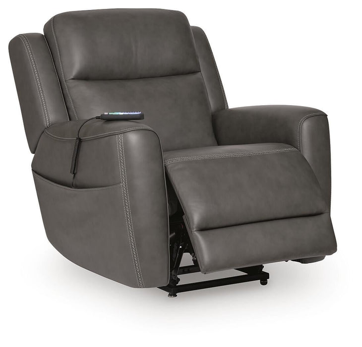 4Z-Tribano Power Lift Recliner - Gray - alternate view 3