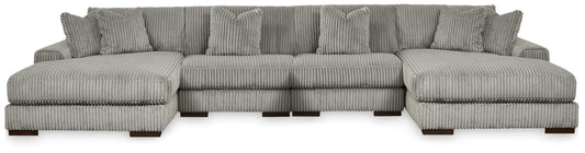 Lindyn 4-Piece Sectional with Double Chaise - alternate view 2