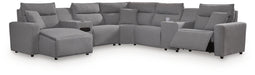 Modmax II 7-Piece Power Reclining Sectional with Chaise and Audio Console