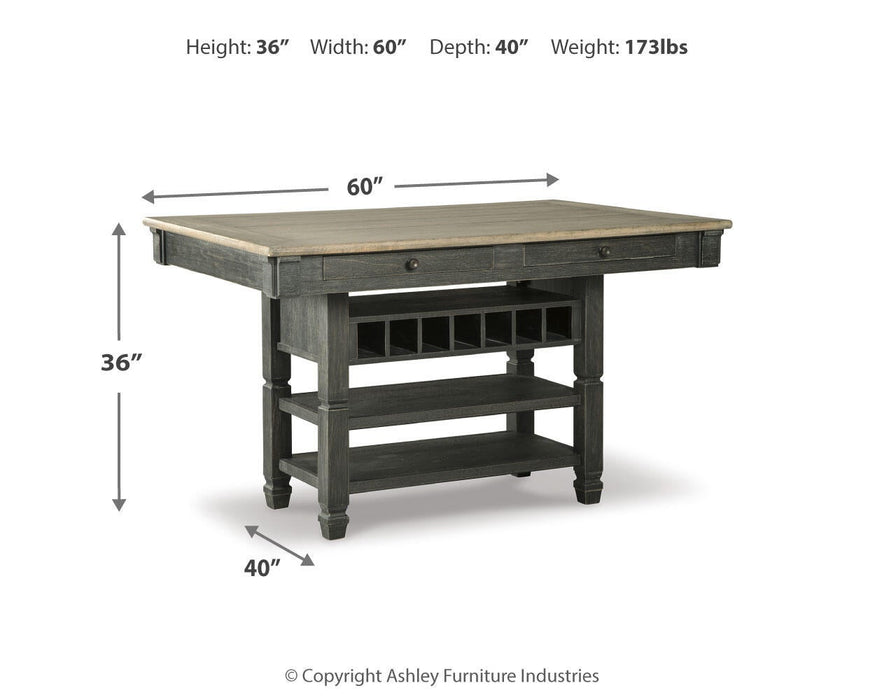 Tyler Creek Counter Height Dining Table and 4 Barstools - alternate view 9