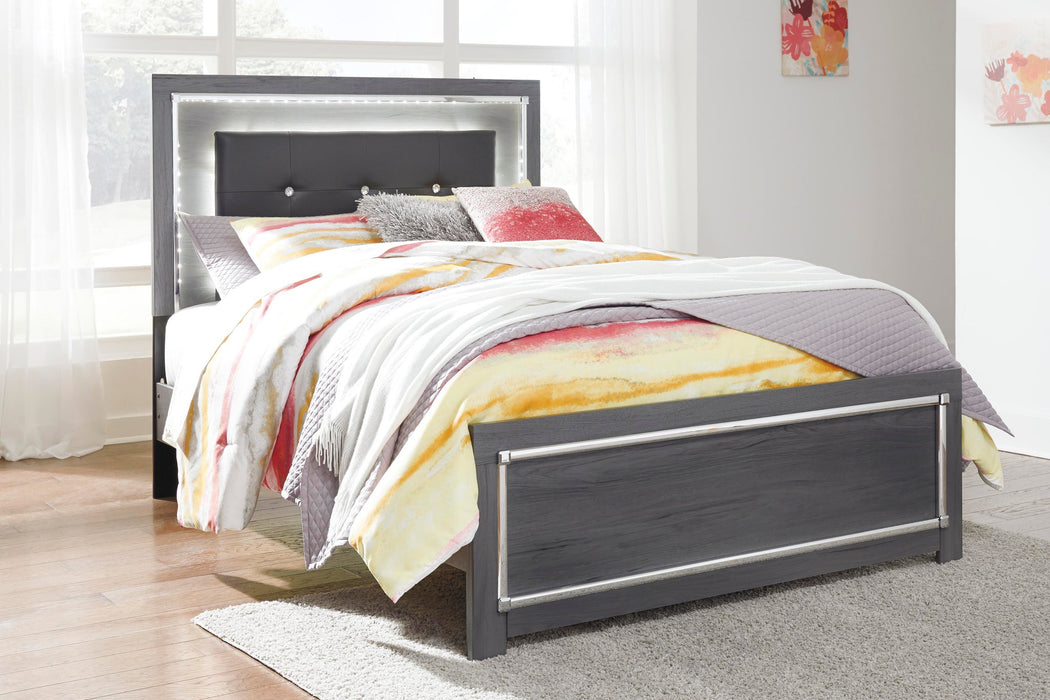 Lodanna Full Panel Bed with Mirrored Dresser - alternate view 3