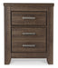 Juararo Queen Panel Headboard Bed with Mirrored Dresser, Chest and Nightstand - alternate view 8
