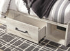 Cambeck King Panel Bed with 2 Storage Drawers with Mirrored Dresser, Chest and Nightstand - alternate view 8