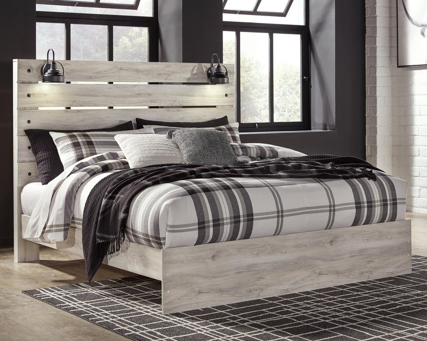 Cambeck Full Panel Bed with Mirrored Dresser - alternate view 2