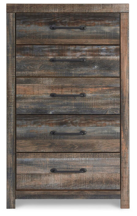 Drystan Full Bookcase Bed with 4 Storage Drawers with Mirrored Dresser, Chest and Nightstand - alternate view 3