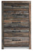 Drystan Full Bookcase Bed with 4 Storage Drawers with Mirrored Dresser, Chest and Nightstand - alternate view 3
