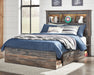 Drystan Full Bookcase Bed with 4 Storage Drawers with Mirrored Dresser, Chest and Nightstand - alternate view 10