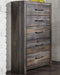 Drystan Full Bookcase Bed with 4 Storage Drawers with Mirrored Dresser, Chest and Nightstand - alternate view 9