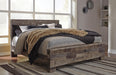 Derekson King Panel Bed with Mirrored Dresser, Chest and Nightstand - alternate view 7