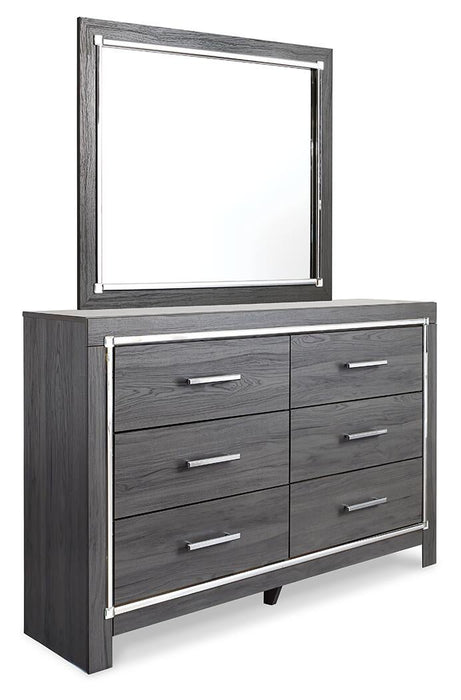 Lodanna Full Panel Bed with Mirrored Dresser, Chest and Nightstand - alternate view 3