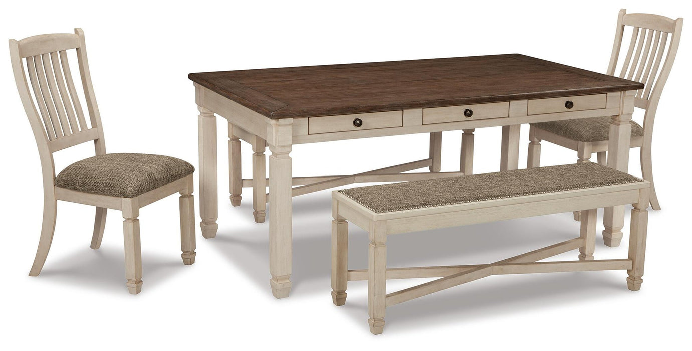 Bolanburg Dining Table and 2 Chairs and 2 Benches - alternate view 2