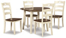 Woodanville Dining Table and 4 Chairs