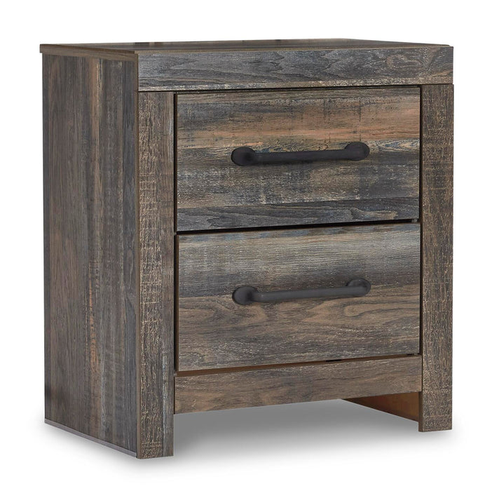 Drystan Full Panel Bed with 2 Storage Drawers with Mirrored Dresser, Chest and Nightstand - alternate view 6