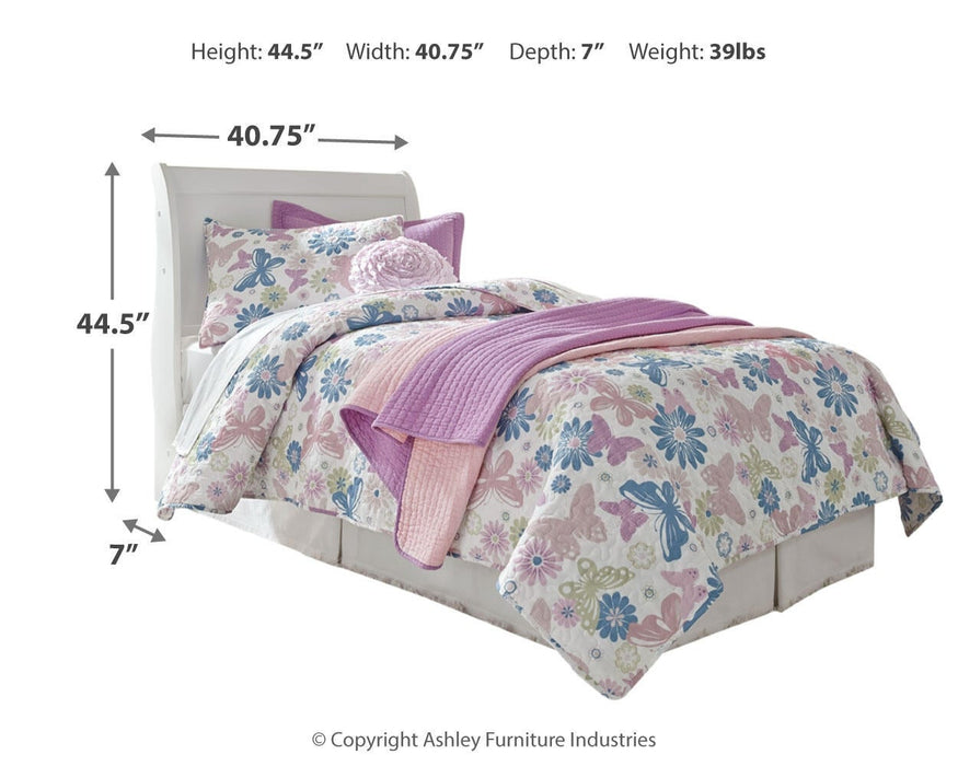 Anarasia Twin Sleigh Headboard, Dresser and Mirror - alternate view 5