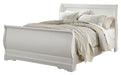 Anarasia Queen Sleigh Bed with Mirrored Dresser - alternate view 2