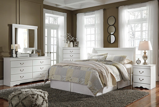 Anarasia Queen Sleigh Headboard, Dresser, Mirror, Chest and Nightstand - alternate view 2