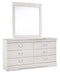 Anarasia Full Sleigh Bed with Mirrored Dresser - alternate view 3