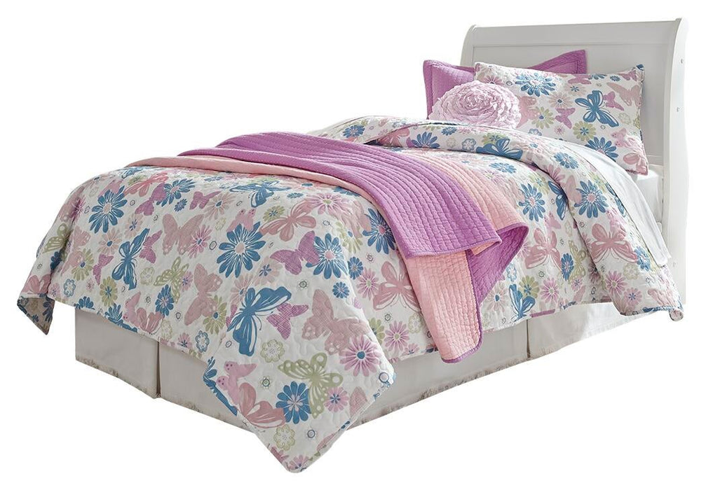 Anarasia Twin Sleigh Headboard, Dresser, Mirror, Chest and Nightstand - alternate view 3