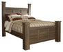 Juararo Queen Poster Bed with Mirrored Dresser - alternate view 3
