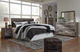 Derekson King Panel Headboard Bed with Mirrored Dresser, Chest and Nightstand - alternate view 11