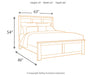 Juararo Queen Panel Bed with Mirrored Dresser - alternate view 6