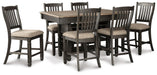 Tyler Creek Counter Height Dining Table and 6 Barstools - alternate view 3