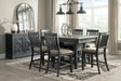 Tyler Creek Counter Height Dining Table and 6 Barstools - alternate view 4