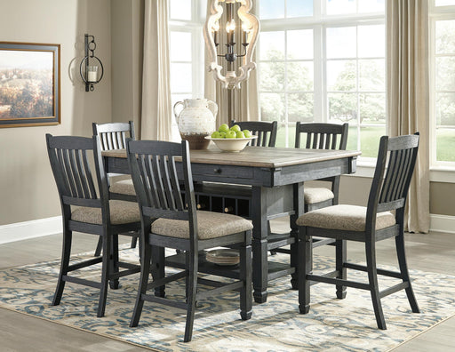 Tyler Creek Counter Height Dining Table and 6 Barstools - alternate view 2