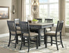 Tyler Creek Counter Height Dining Table and 6 Barstools - alternate view 2