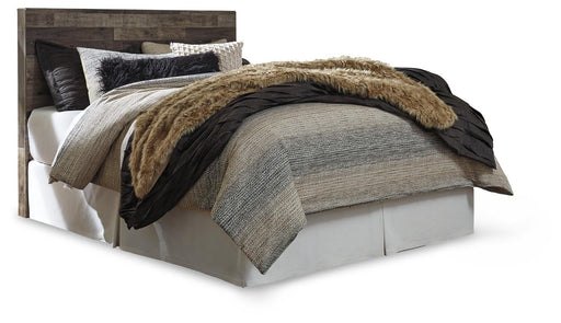 Derekson Queen/Full Panel Headboard Bed with Mirrored Dresser - alternate view 2
