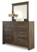 Juararo King/California King Panel Headboard Bed with Mirrored Dresser - alternate view 6