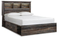 Drystan Queen Bookcase Bed with 4 Storage Drawers, Dresser, Mirror, Chest and Nightstand - alternate view 6