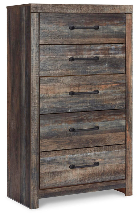 Drystan Queen Bookcase Bed with 4 Storage Drawers, Dresser, Mirror, Chest and Nightstand - alternate view 8