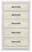 Cambeck Full Panel Bed with 4 Storage Drawers with Mirrored Dresser, Chest and Nightstand - alternate view 5