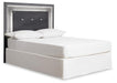 Lodanna Full Upholstered Panel Headboard Bed with Mirrored Dresser - alternate view 5