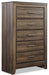 Juararo King/California King Panel Headboard Bed with Mirrored Dresser, Chest and Nightstand - alternate view 7