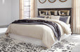 Drystan King/California King Bookcase Headboard Bed with Mirrored Dresser - alternate view 2