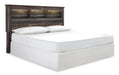 Drystan King/California King Bookcase Headboard Bed with Mirrored Dresser - alternate view 4