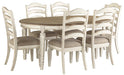 Realyn Dining Table and 6 Chairs