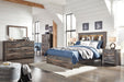 Drystan Full Bookcase Bed with Mirrored Dresser - alternate view 2