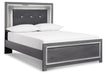 Lodanna Queen Panel Bed with Mirrored Dresser - alternate view 3
