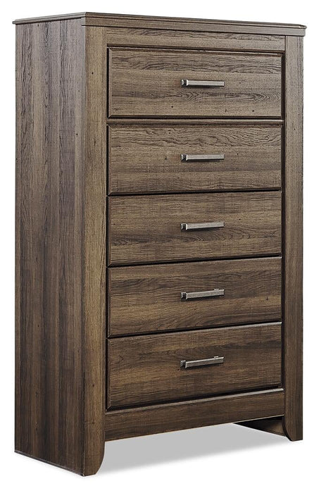 Juararo King Poster Bed with Mirrored Dresser, Chest and Nightstand - alternate view 7