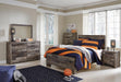 Derekson Full Panel Bed with Mirrored Dresser, Chest and Nightstand - alternate view 11