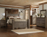 Juararo Queen Poster Bed with Mirrored Dresser, Chest and Nightstand - alternate view 2