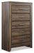 Juararo King Panel Bed with Mirrored Dresser, Chest and Nightstand - alternate view 8