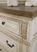 Realyn Queen Upholstered Panel Bed with Mirrored Dresser - alternate view 5