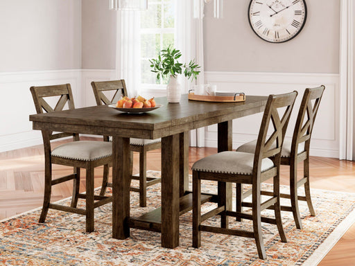 Moriville Counter Height Dining Table and 4 Barstools - alternate view 2