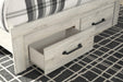 Cambeck Queen Panel Bed with 2 Storage Drawers with Mirrored Dresser - alternate view 6