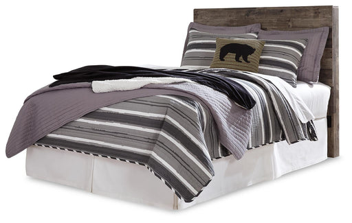 Derekson Full Panel Headboard Bed with Mirrored Dresser - alternate view 2