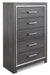 Lodanna Queen Panel Bed with 2 Storage Drawers with Mirrored Dresser, Chest and Nightstand - alternate view 5